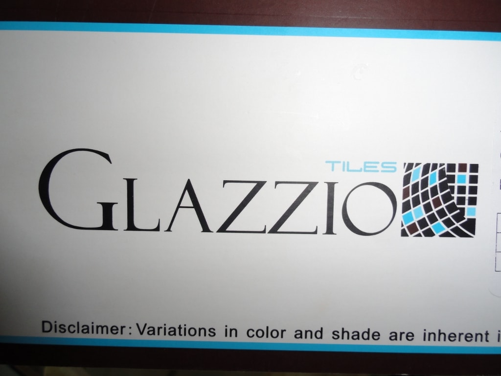Glazzio Tiles logo and branding