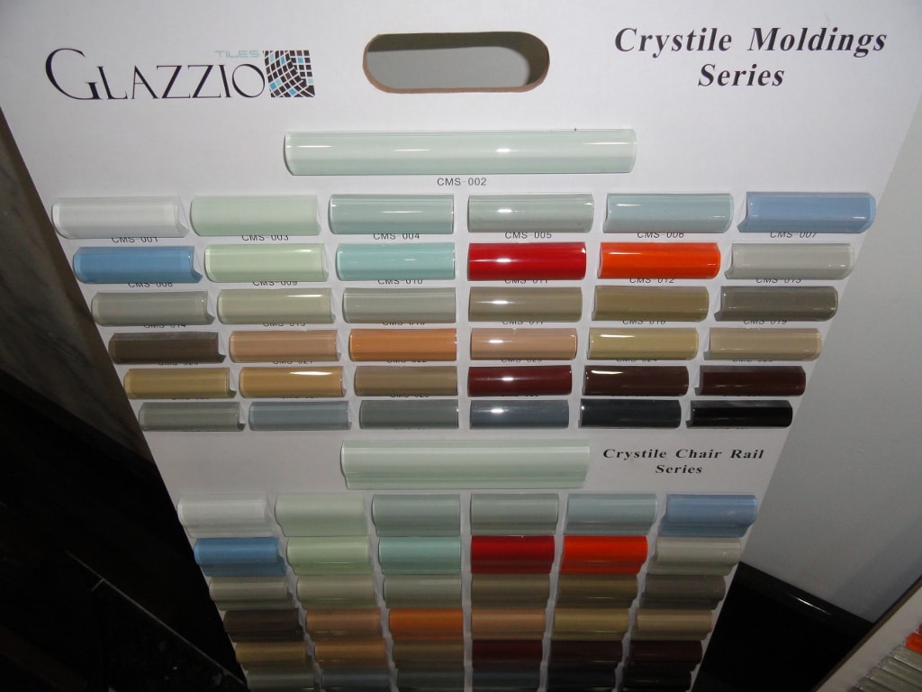 Glazzio Crystile Moldings Series color samples