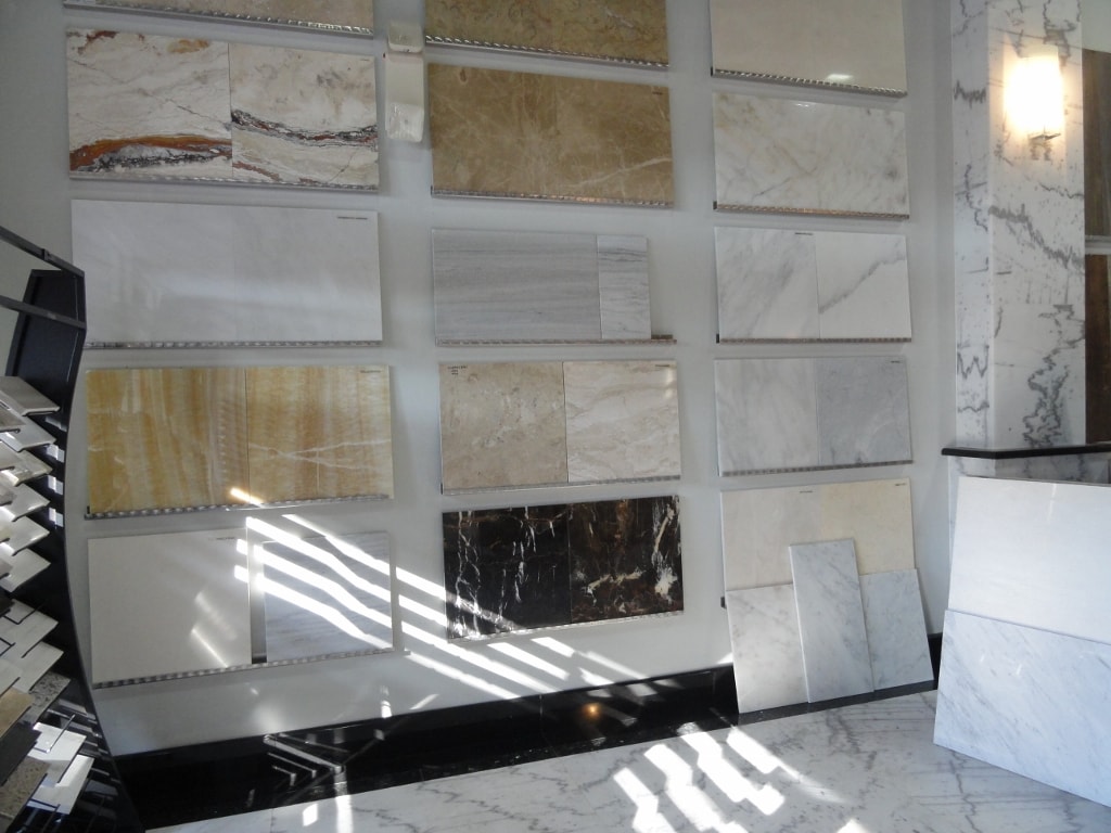 SMI Stone Gallery showroom display racks