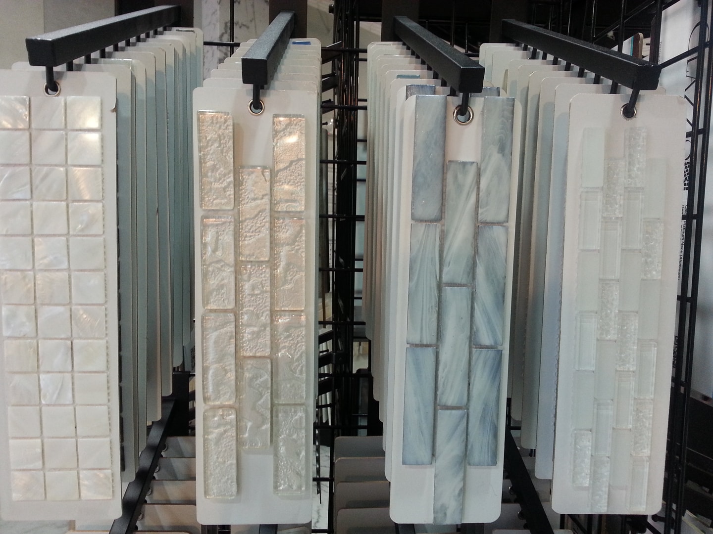 Natural stone tile display